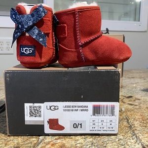 Infant UGGS - Jesse Bow Bandana - navy and red - INFANT 0/1